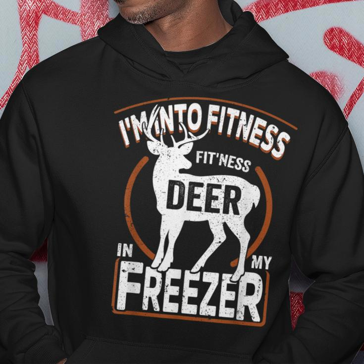 I'm Into Fitness Deer Freezer Dad Hunter Deer Hunting Hoodie Funny Gifts