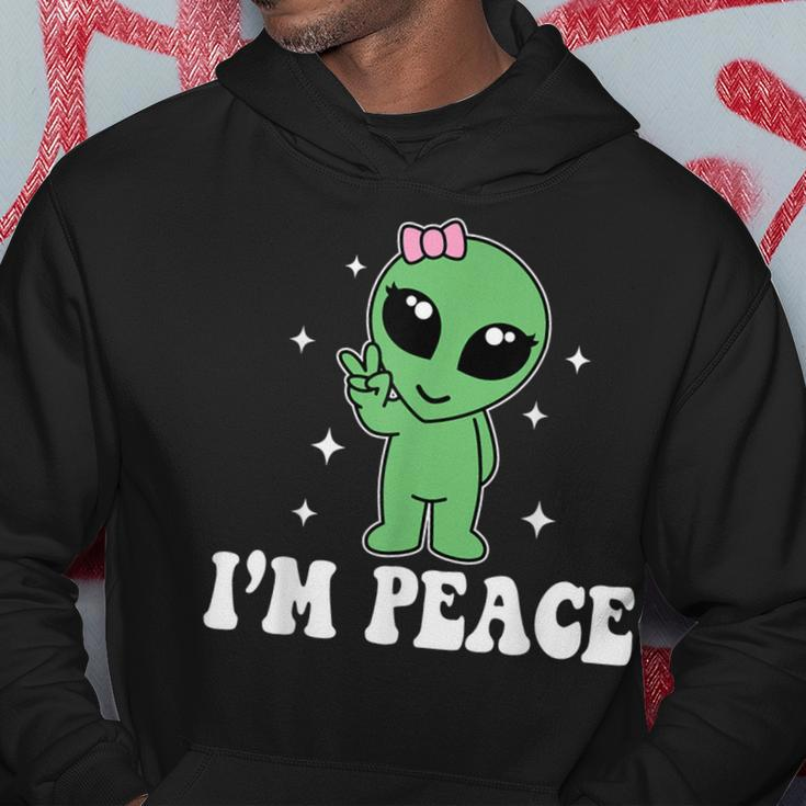 I'm Peace Alien Couples Matching Valentine's Day Hoodie Funny Gifts