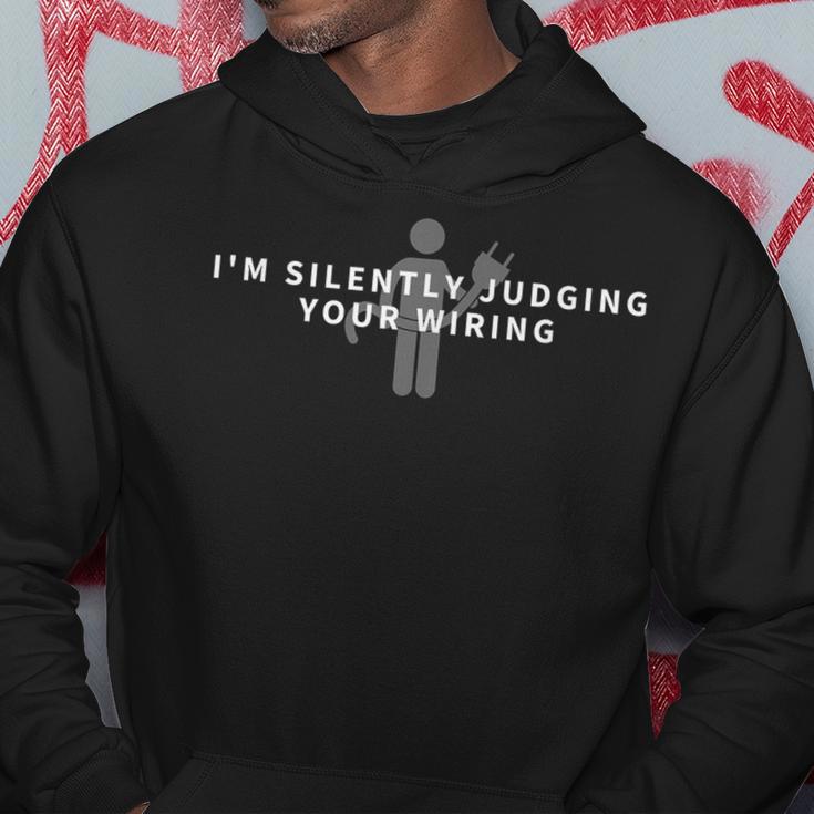 I'm Silently Judging Your Wiring Electrician Hoodie Unique Gifts