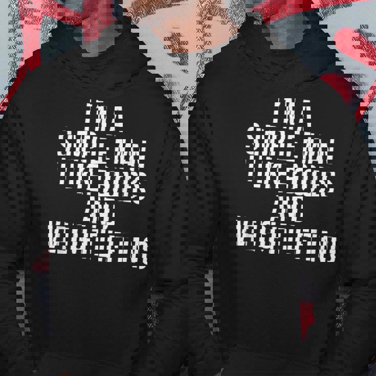I'm A Simple Man I Like Boobs Weightlifting Hoodie Personalized Gifts