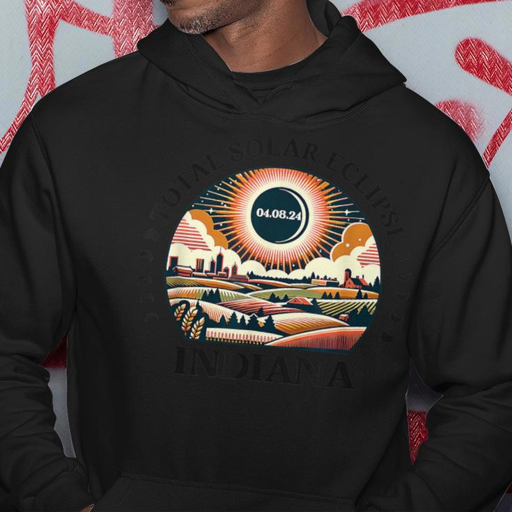 Indiana Eclipse 4 08 24 America Total Solar Eclipse 2024 Hoodie Personalized Gifts