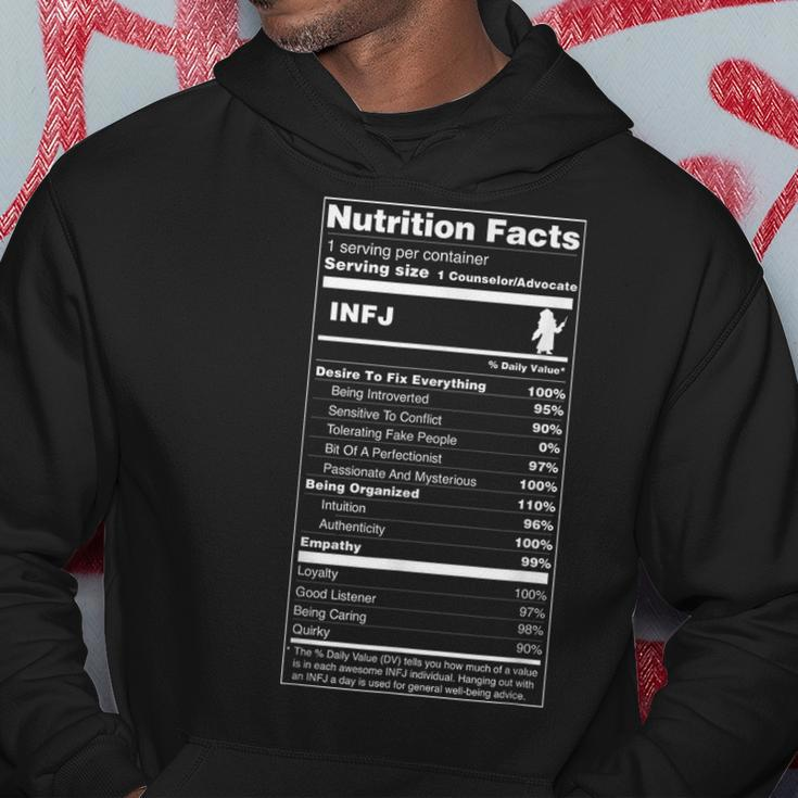 Infj The Advocate Personality Nutrition Facts Hoodie Unique Gifts