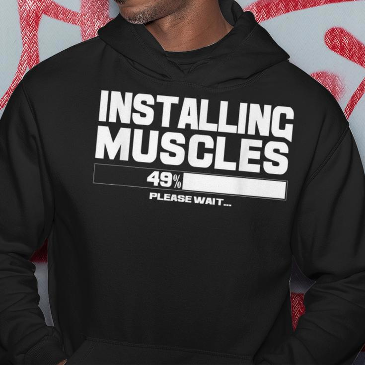 Installing Muscles Please Wait Sport Gym Fitness Women Hoodie Unique Gifts