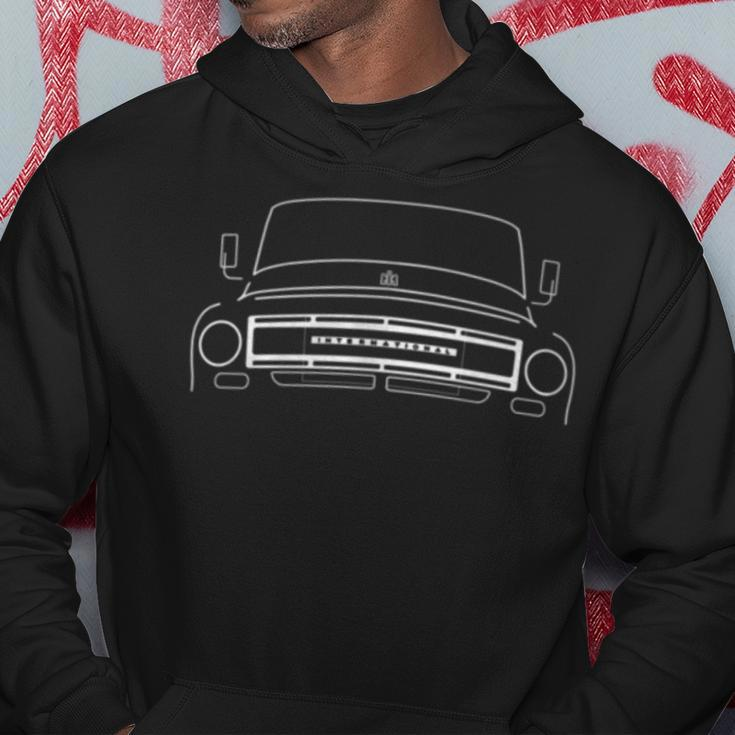 International Harvester Travelette Truck White Outline Hoodie Unique Gifts