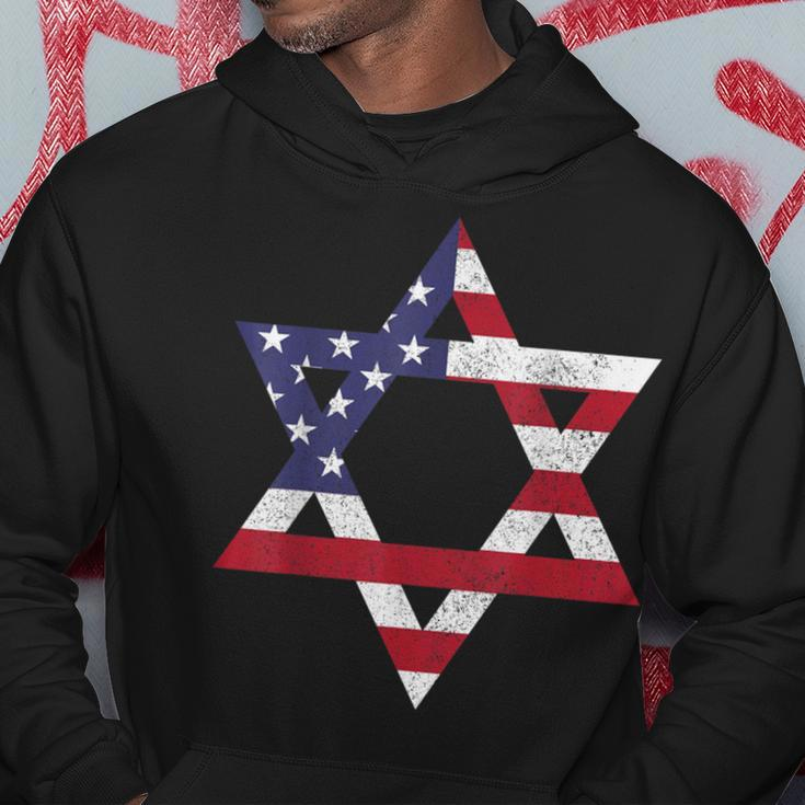 Israel American Flag Star Of David Israelite Jew Jewish Hoodie Personalized Gifts