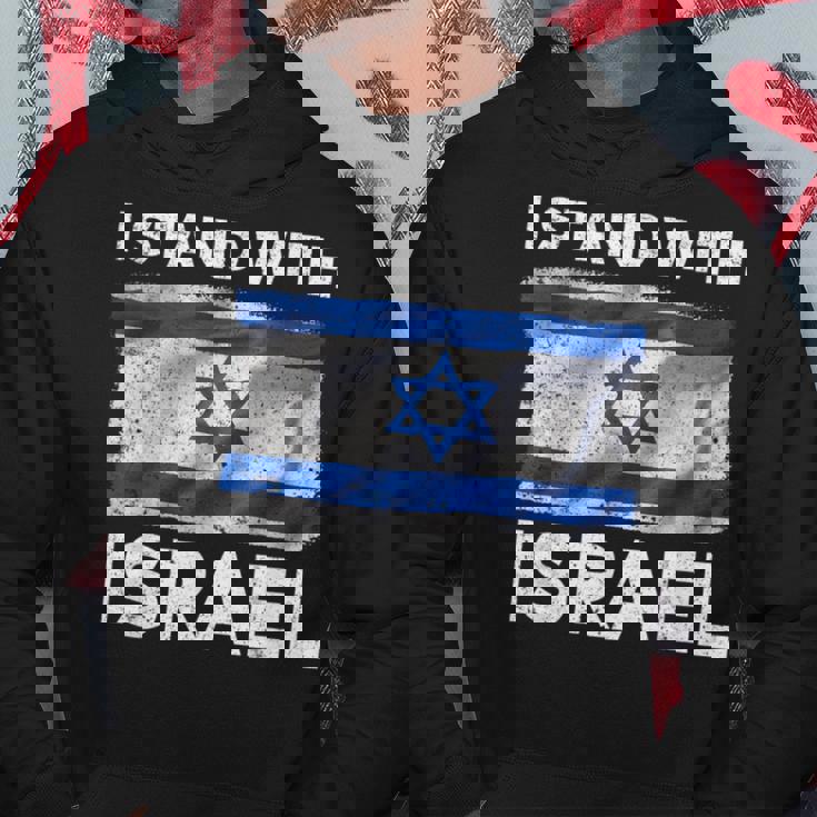 Israel Flag With Star Of David And Support Words Hoodie Personalized Gifts