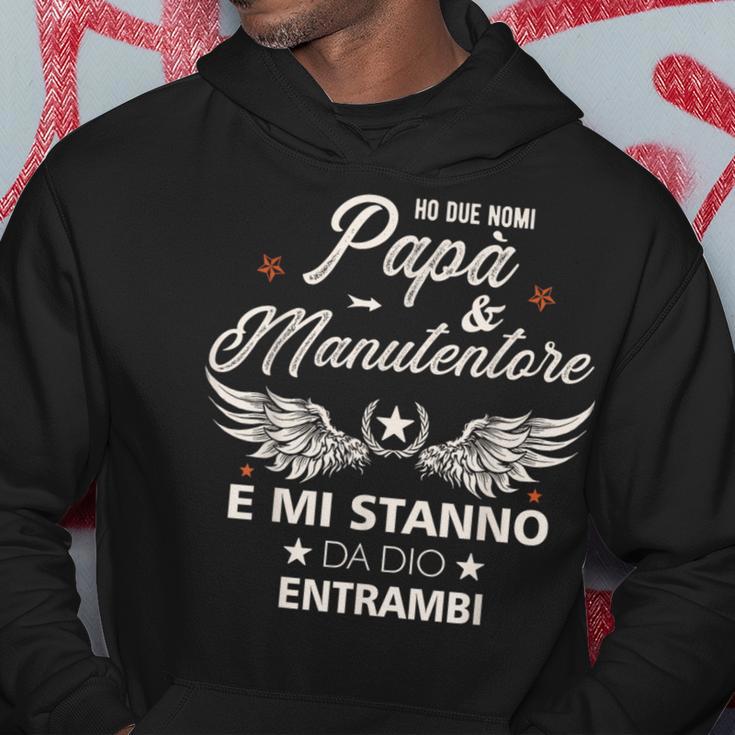 Italienischer Papa Manutentoreatertag Geschenk Italiener Kapuzenpullover Lustige Geschenke