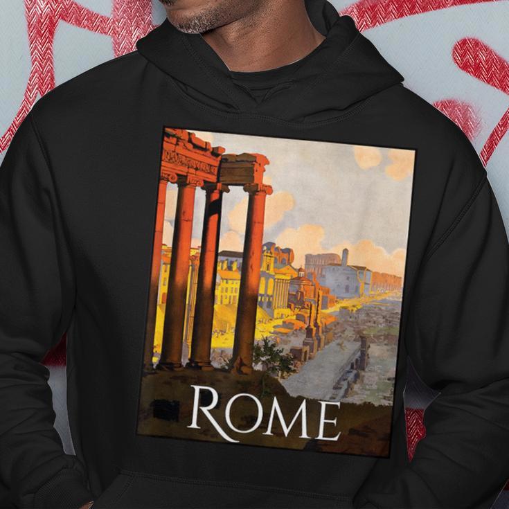Italy Rome SouvenirVintage Travel Poster Graphic Hoodie Unique Gifts