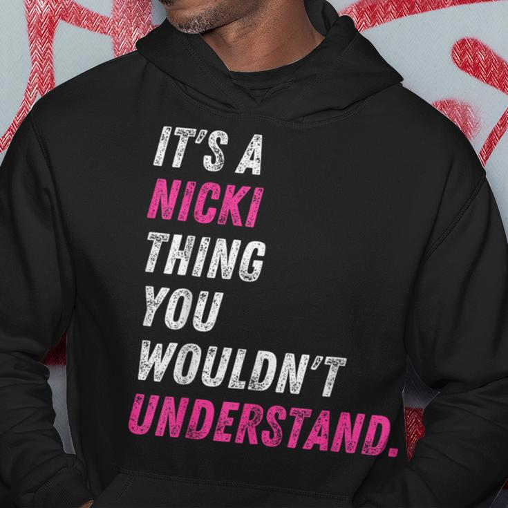 It's A Nicki Thing You Wouldn't Understand Nicki Vintage Hoodie Unique Gifts