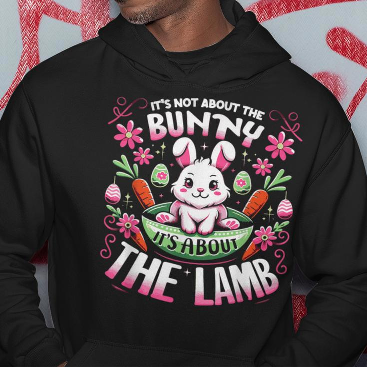 Its Not About The Bunny About Lamb Jesus Easter Christians Hoodie Unique Gifts