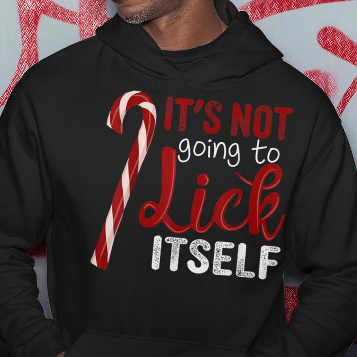It's Not Going To Lick Itself Christmas Candy Cane Hoodie Personalized Gifts