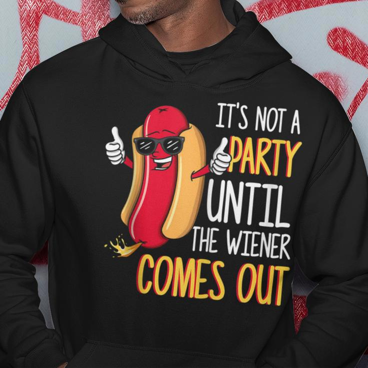 It's Not A Party Until The Wiener Comes Out Hot Dog Hoodie Unique Gifts