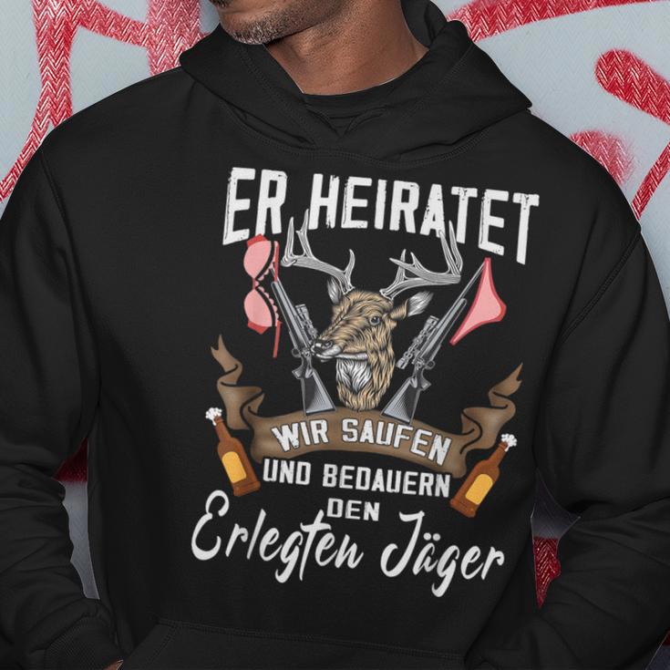 Jäger Er Heiratet Wir Saufen Jga Stag Party Hoodie Lustige Geschenke