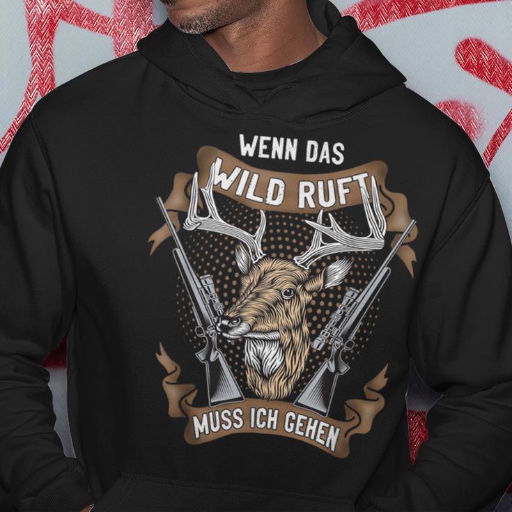 Jäger Wenn Das Wild Ruft Muss Ich Gehen Drückhagd Hunting Hoodie Lustige Geschenke