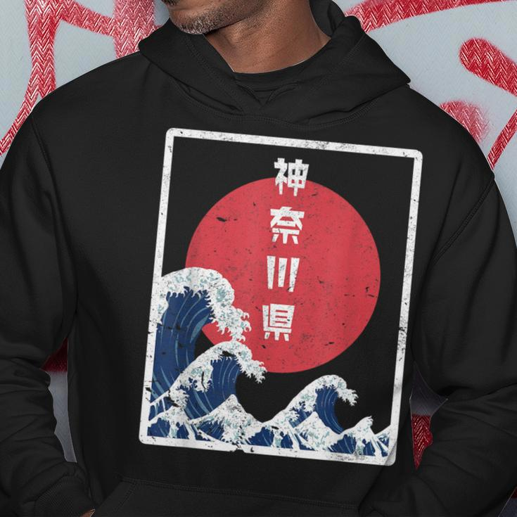 Japanese Retro Style Kanagawa The Great Wave Hoodie Funny Gifts