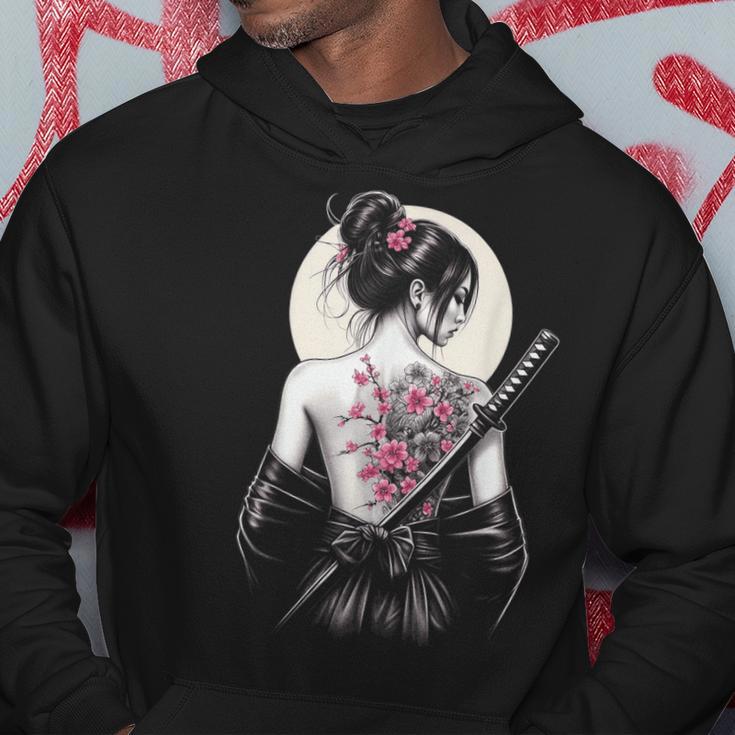 Japanische Samurai-Kriegerin Geisha Kapuzenpullover Lustige Geschenke