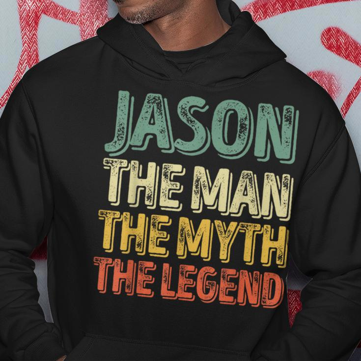 Jason The Man The Myth The Legend First Name Jason Hoodie Funny Gifts