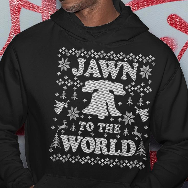 Jawn To The World Philly Fan Philadelphia Ugly Christmas Hoodie Personalized Gifts