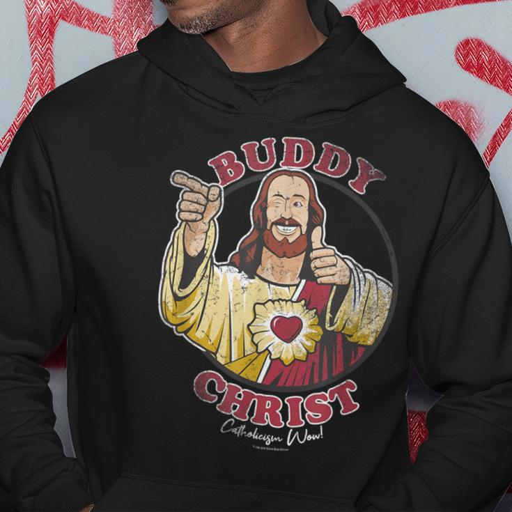 Jay And Silent Bob Buddy Christ Circle Portrait Hoodie Unique Gifts