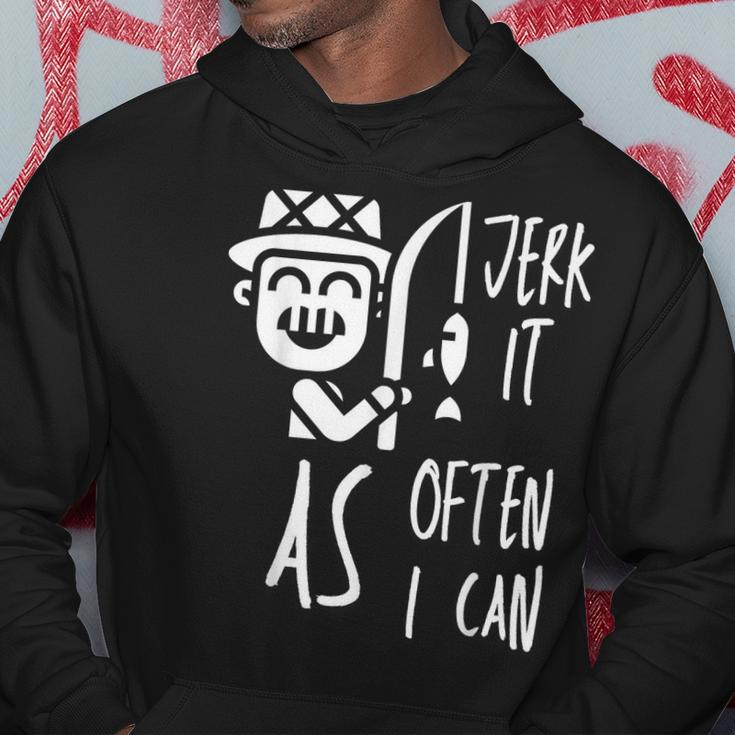 I Jerk It As Often As I Can Retro Vintage Adult Humor Hoodie Unique Gifts