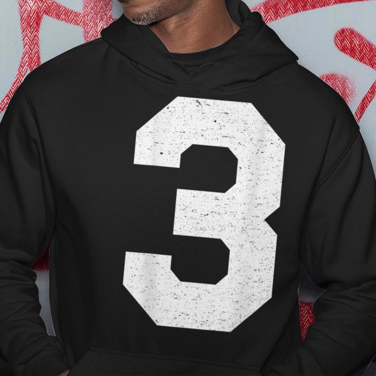 Jersey Number 3 Athletic Style Hoodie Unique Gifts