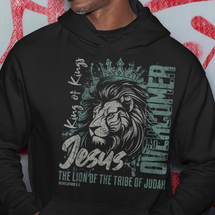 Jesus Is King Lion Of Judah Bible Faith Graphic Christian Hoodie Unique Gifts