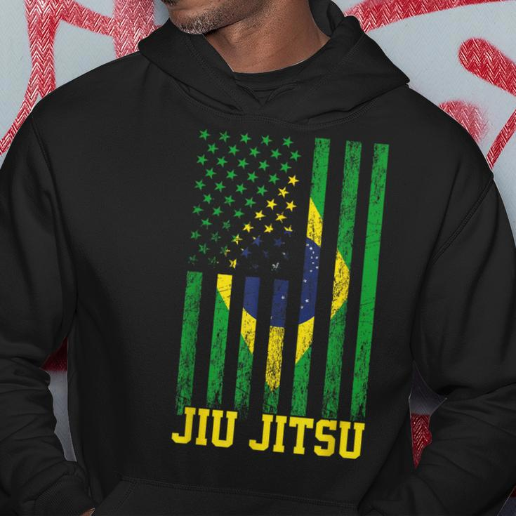 Jiu Jitsu Brazilian Bjj Brazil United States Flag Brazilian Hoodie Unique Gifts