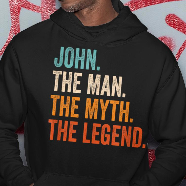 John The Man The Myth The Legend First Name John Hoodie Funny Gifts