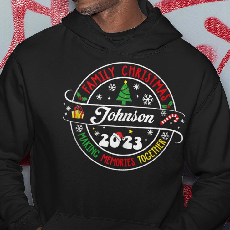 Johnson Family Name Christmas Matching Surname Xmas 2023 Hoodie Funny Gifts