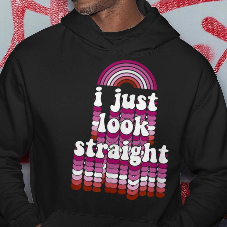 I Just Look Straight Cute Lesbian Lgbtq Gay Pride Hoodie Unique Gifts