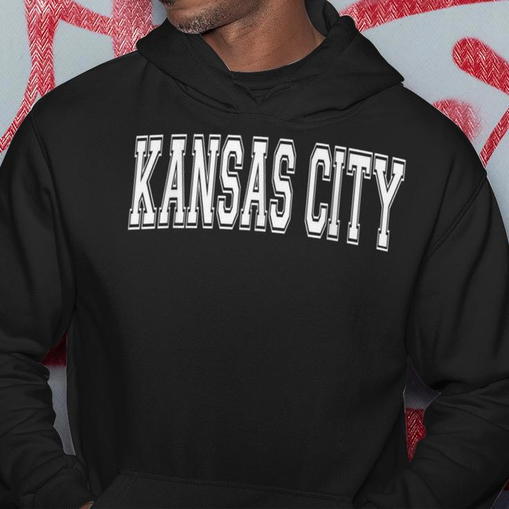 Kansas City Ks Kansas Usa Vintage Sport Varsity Style Hoodie Lustige Geschenke