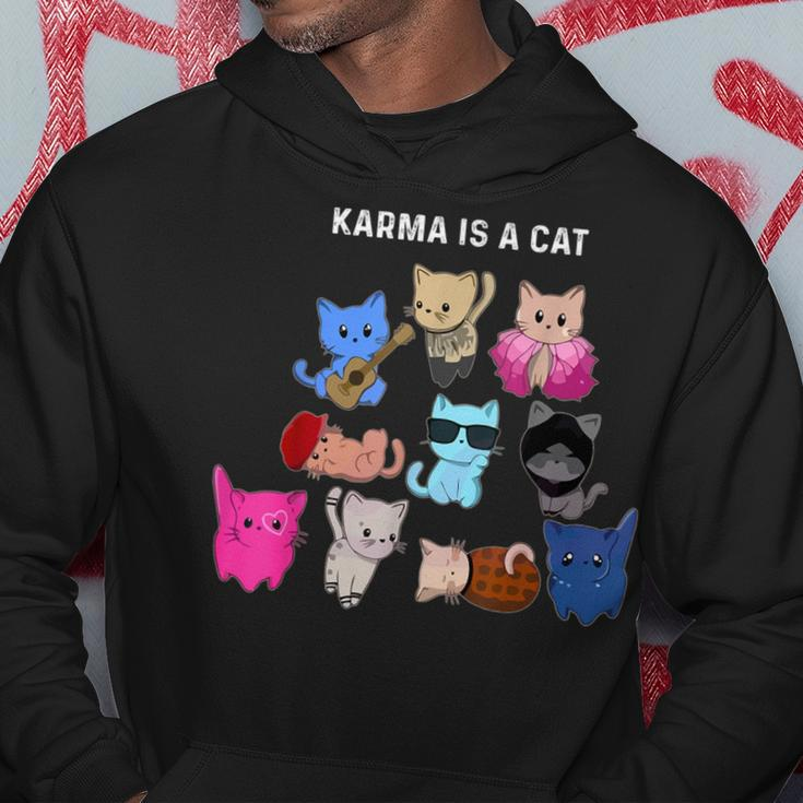 Karma Is A Cat Cat Cat Lovers Hoodie Personalized Gifts