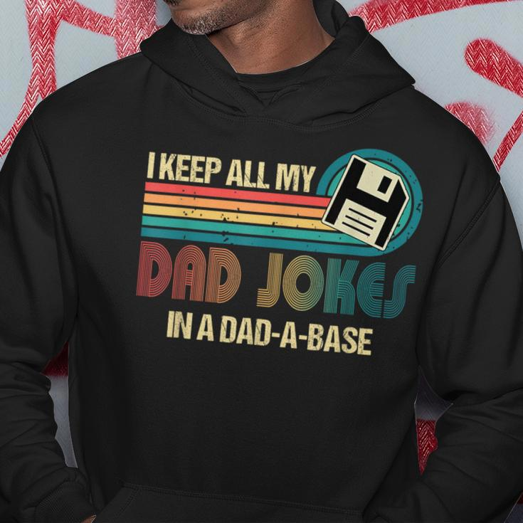 I Keep Dad Jokes In A Dad A Base Fathers Day Hoodie Unique Gifts