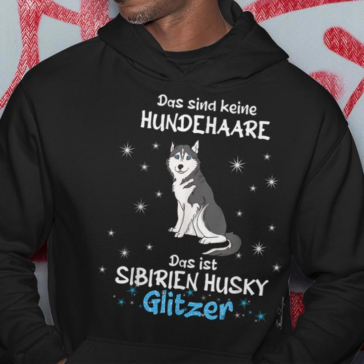 Keine Hundehaare Das Ist Hunde Siberien Husky Glitter Hoodie Lustige Geschenke