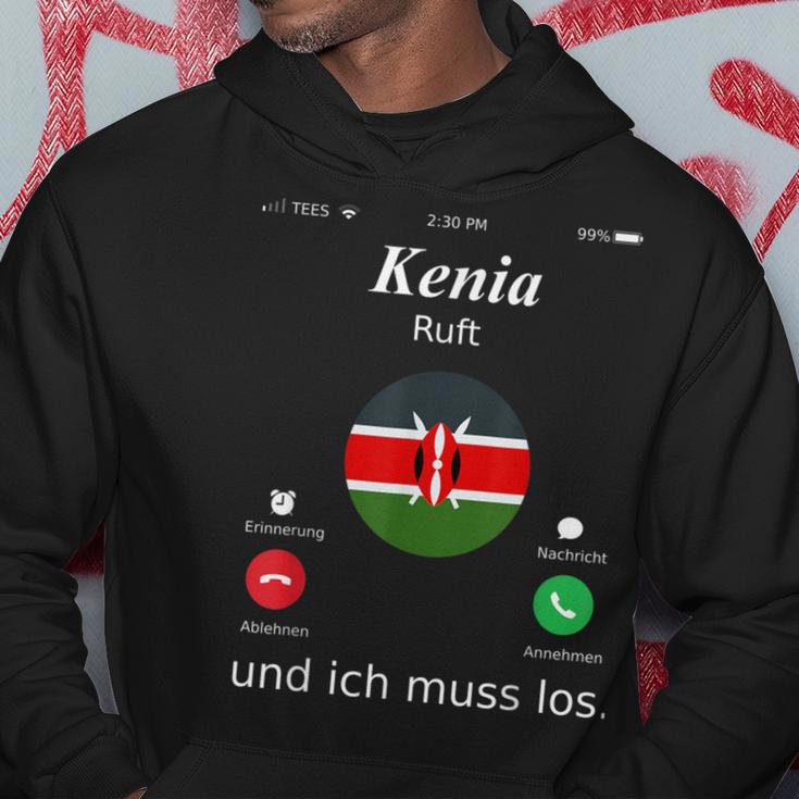 Kenya Ruft Und Ich Muss Los Kenya Flag Hoodie Lustige Geschenke