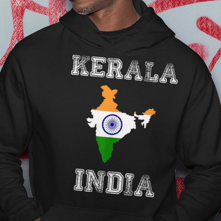 Kerala India Vintage India Flag Map Hoodie Unique Gifts
