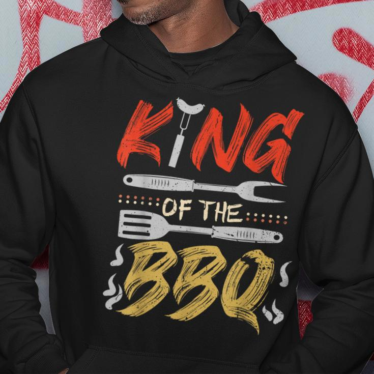 King Of The Bbq Dad Grilling Bbq Fathers Day Men Hoodie Unique Gifts