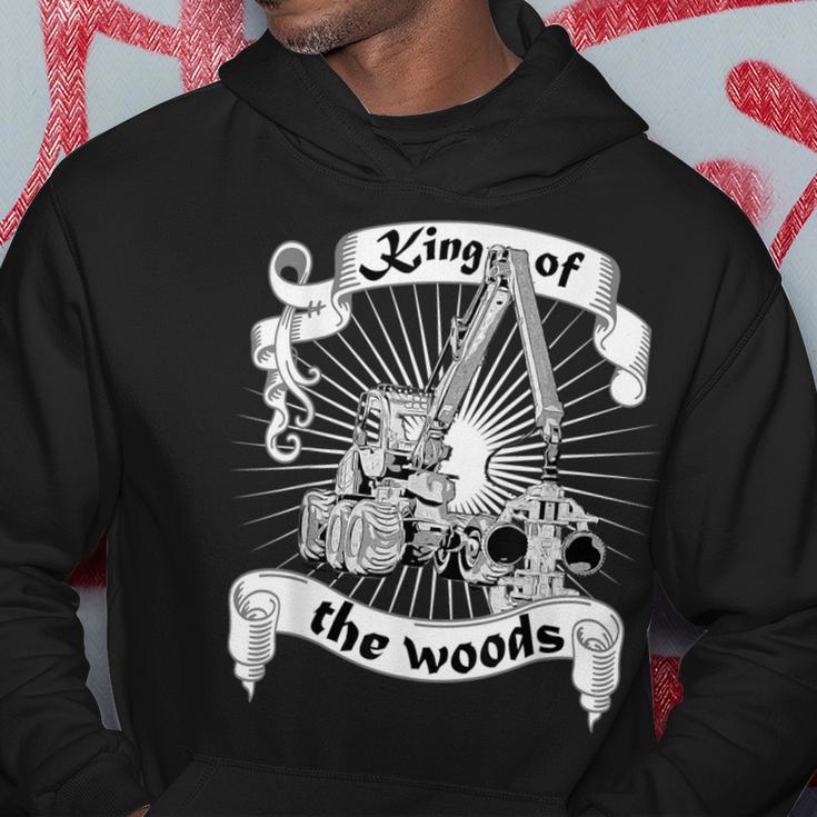 King Of The Woods Förster Holzfäller Waldarbeiter Harvester Hoodie Lustige Geschenke