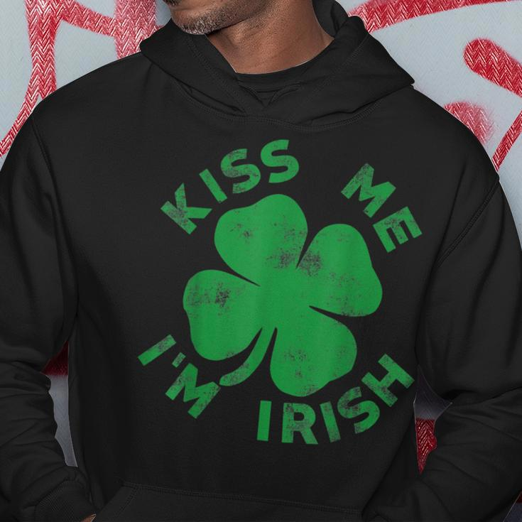 Kiss Me I'm Irish Saint Patrick Day Womens Hoodie Personalized Gifts