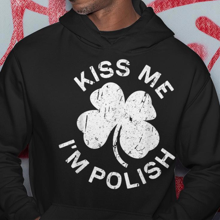 Kiss Me I'm Polish Saint Patrick Day Hoodie Unique Gifts