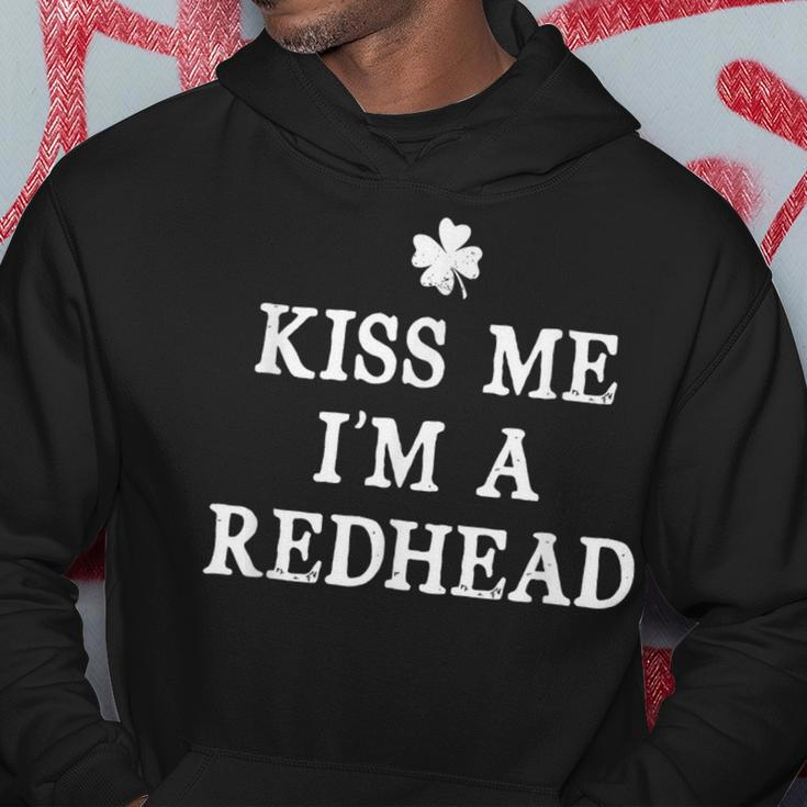 Kiss Me I'm A Redhead St Patrick's Day Irish Hoodie Funny Gifts