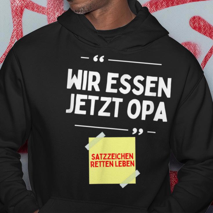 Komm Wir Essen Opa Punctuation Mark Comma Sayings Kapuzenpullover Lustige Geschenke