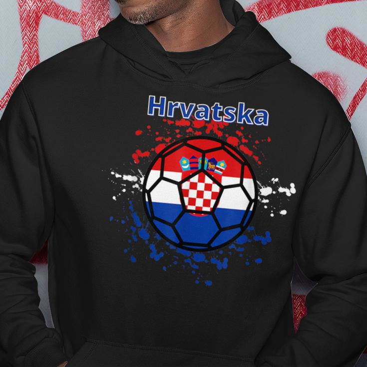 Kroatien Fußball Fan Trikot Kroatische Flagge Hrvatska Hoodie Lustige Geschenke