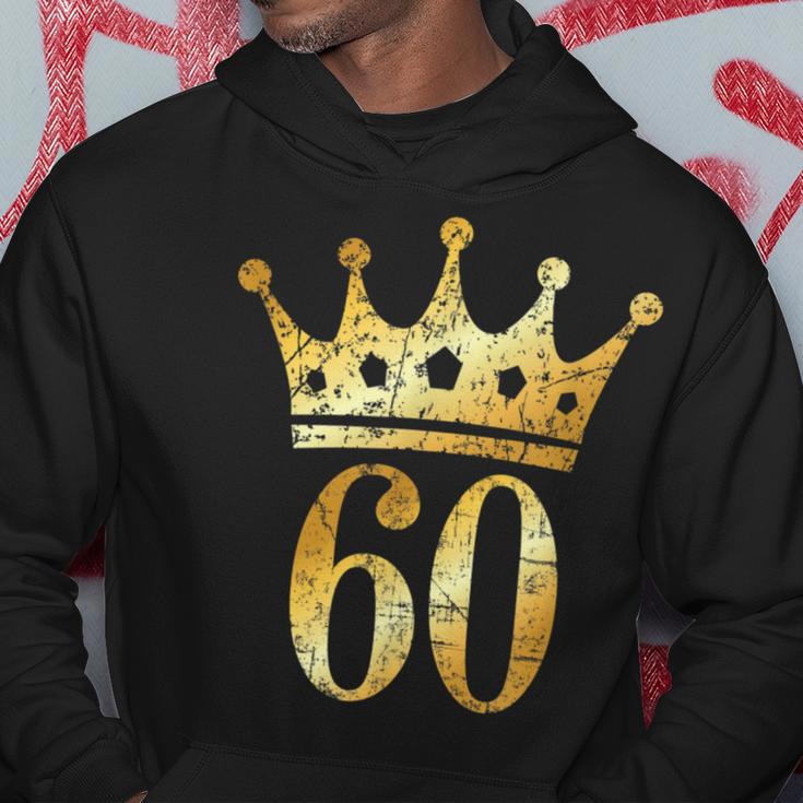 Krone Nummer 60 Antik Goldgelb 60 Geburtstag Hoodie Lustige Geschenke