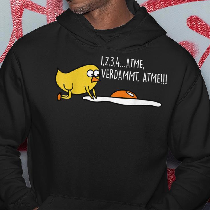 Küken & Spiegelei 1234Erdammt Atme Fun Kapuzenpullover Lustige Geschenke