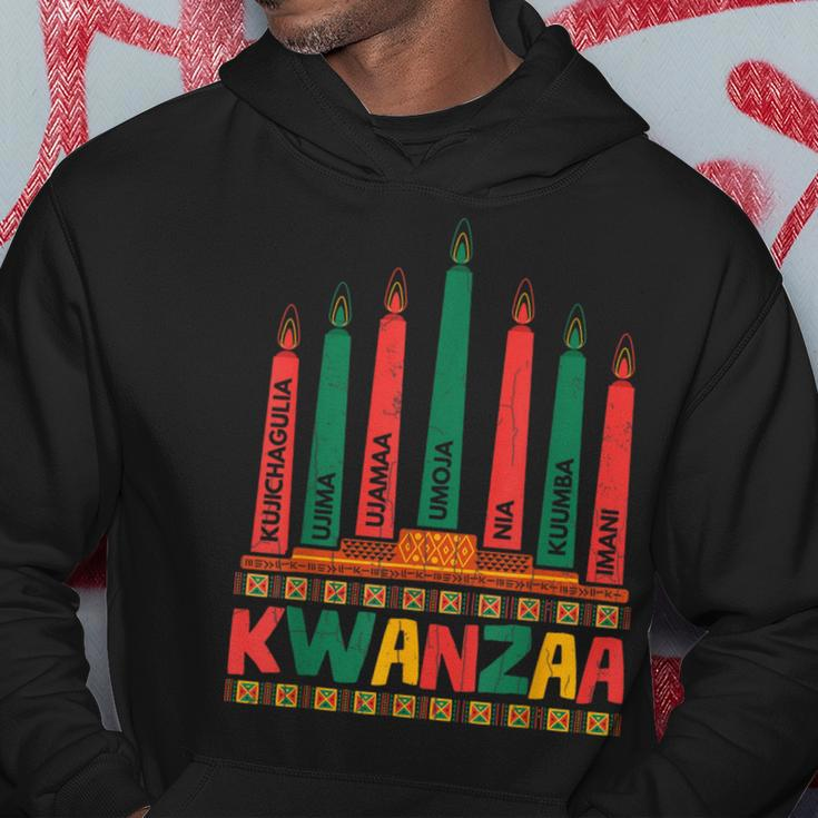 Kwanzaa Kinara African American Celebration Graphic Hoodie Funny Gifts