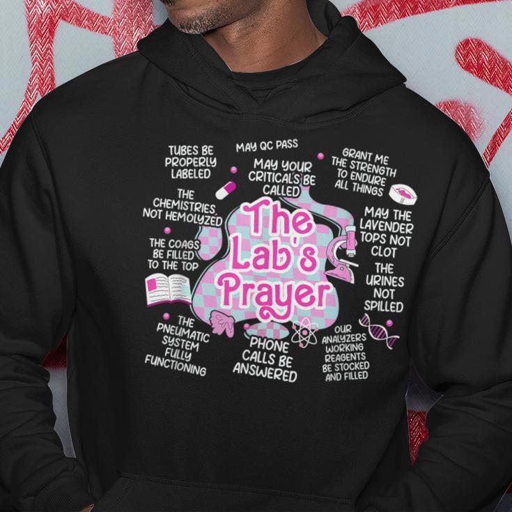 The Lab Tech's Prayer Retro Lab Tech Phlebotomy Week Hoodie Unique Gifts