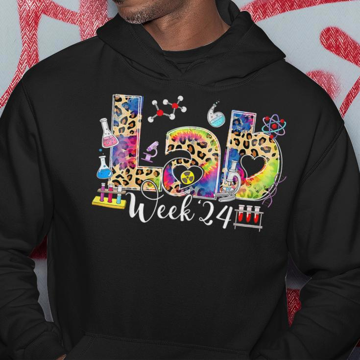 Lab Week 2024 Laboratory Tech Leopard Medical Technician Hoodie Unique Gifts