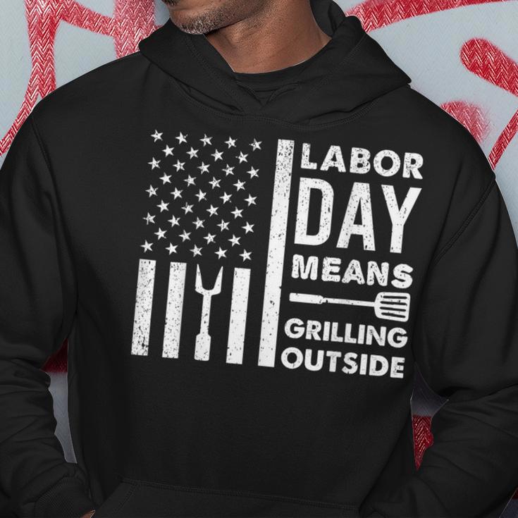 Labor Day Grillen Grillen Bbq Grill Papa Retrointage Kapuzenpullover Lustige Geschenke