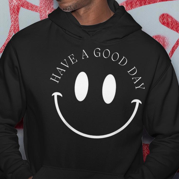 Lächeln Hab Einen Schönen Tag Hoodie Lustige Geschenke